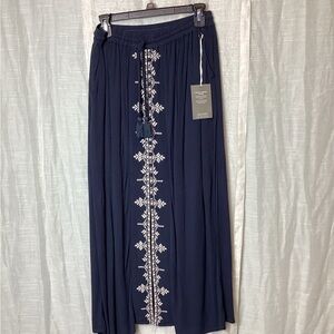 NWT Garnet Hill Solaris Button-front Maxi Skirt; Size: S
